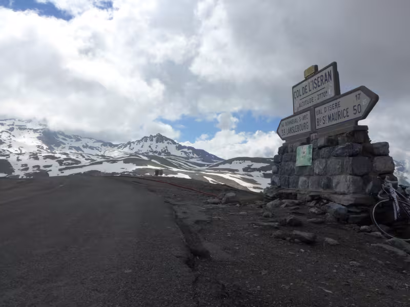 In cima all'Iseran