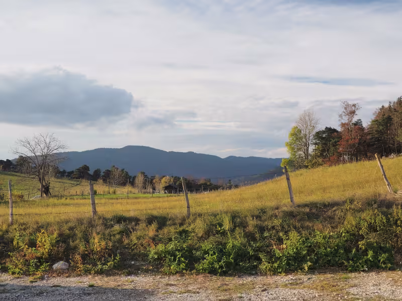 Campi e recinti tipici del Vercors