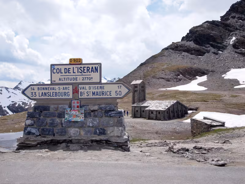 Il Col de l'Iseran e la Cappella Notre-Dame-de-Toute-Prudence