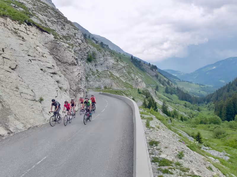 Rampa finale ripida sul lato nord della Colombière