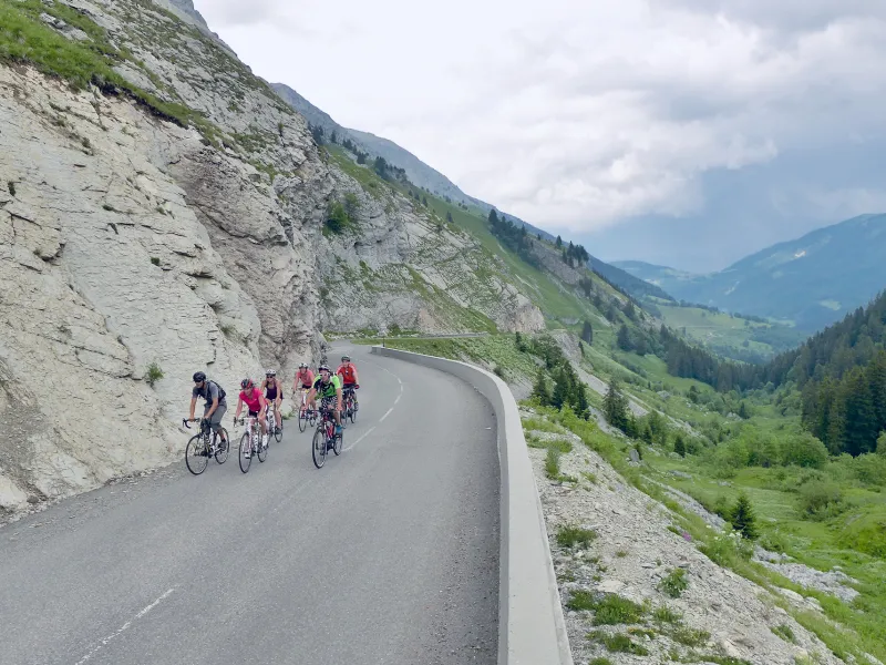 Rampa finale ripida sul lato nord della Colombière
