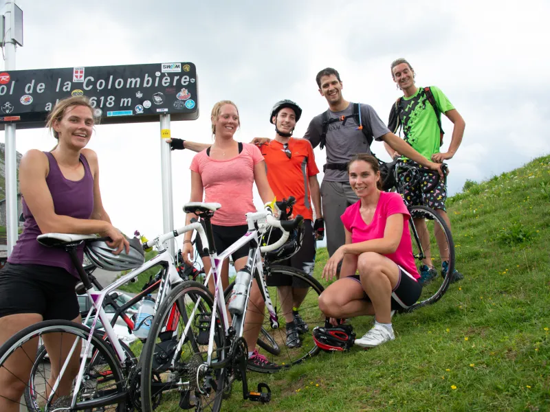 Orgogliosi di aver scalato la Colombière