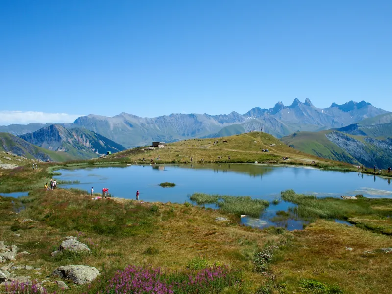 Il lago Guichard al passo della Croix de Fer