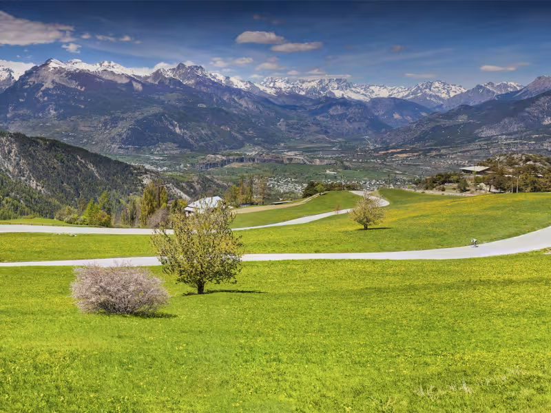 Allacciate sul Col de Vars con vista sulla valle della Durance