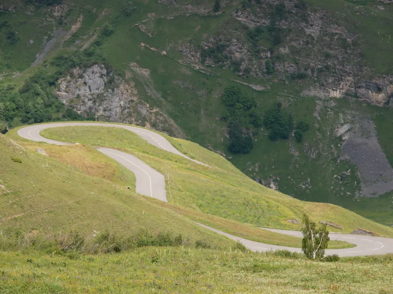 Lacci sul lato sud del Cormet de Roselend