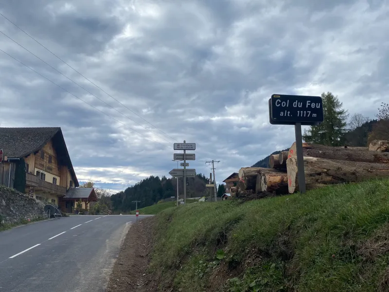 Il Col du Feu, 1° passaggio del percorso