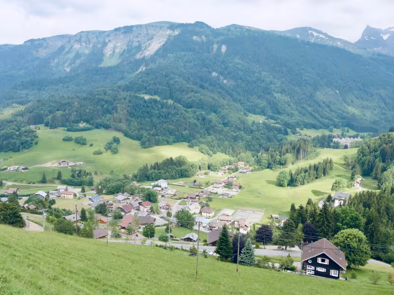 Le Reposoir sul versante nord del Col de la Colombière