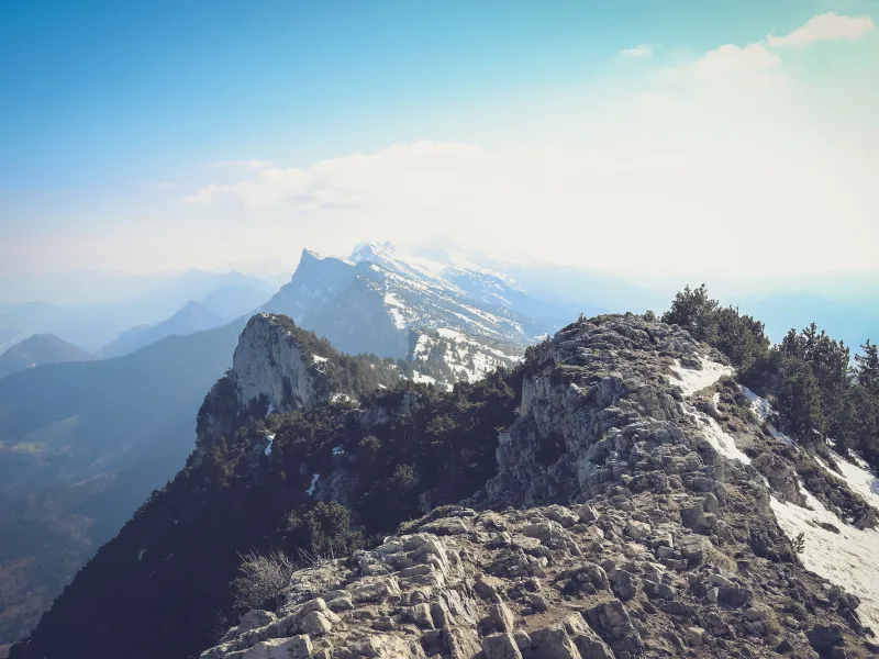 Le creste del Vercors dalla vetta della Moucherotte