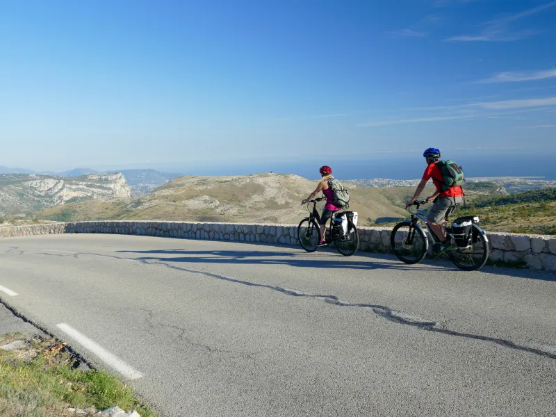 Vista panoramica sulla Costa Azzurra dal Col de Vence