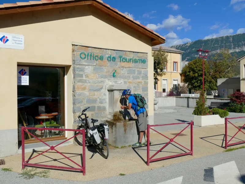 Punto acqua presso l'ufficio turistico di Saint-Andre-les-Alpes