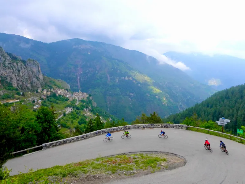 Versante sud-est del Col de la Couillole