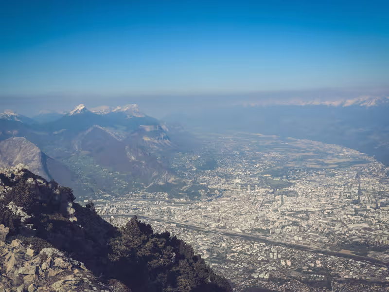 Vista su Grenoble dalla Moucherotte