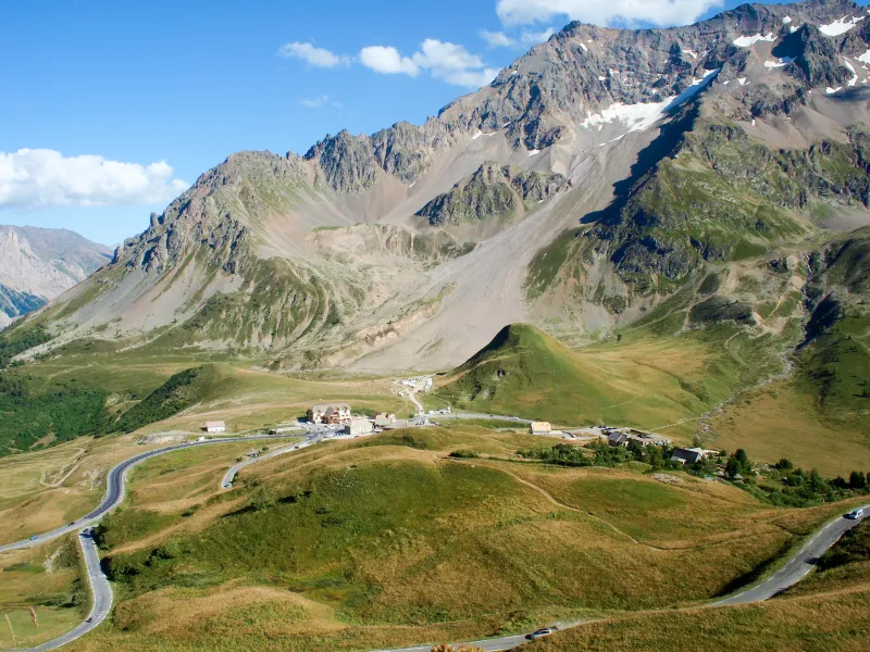 Vista sul Col du Lautaret dalla strada del Col du Galibier