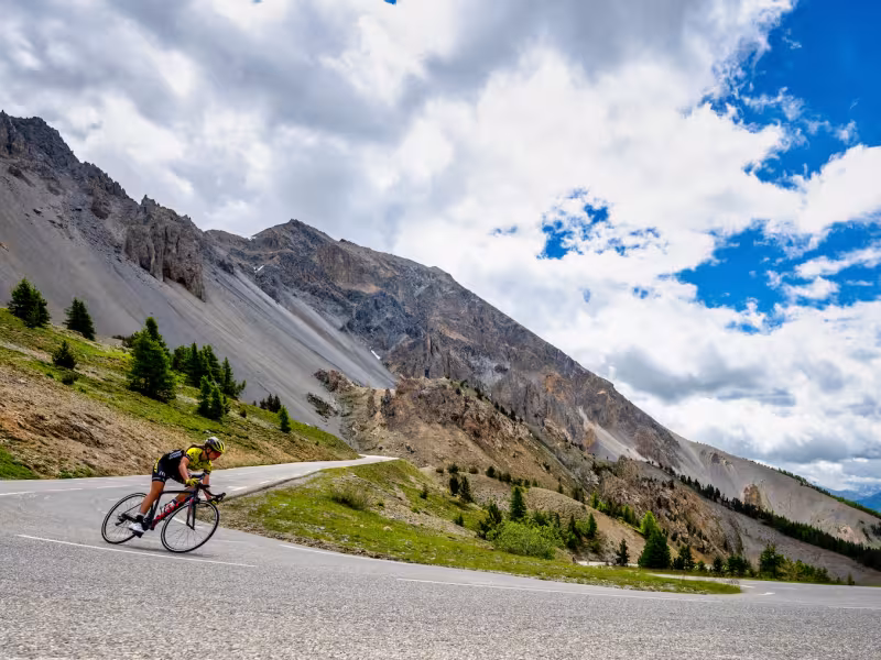 Discesa del versante sud del Col d'Izoard