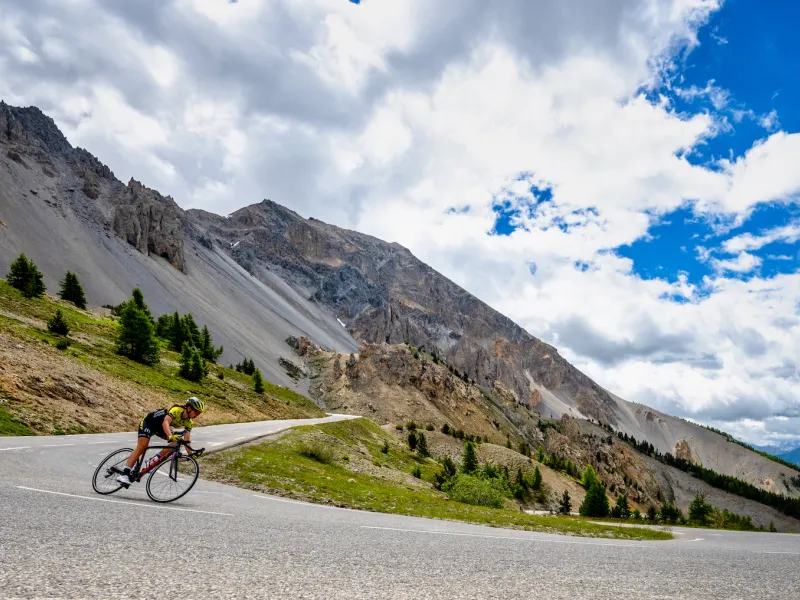 Discesa del versante sud del Col d'Izoard