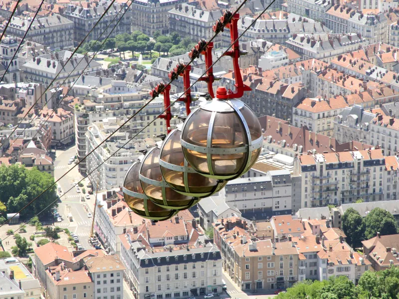 La famosa funivia della Bastiglia a Grenoble