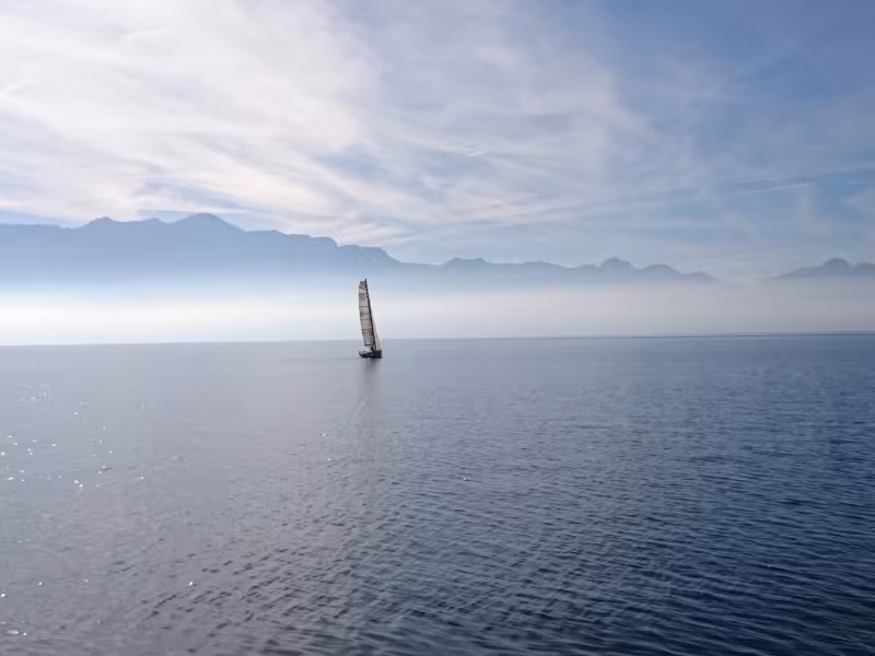 Vela sul lago di Ginevra