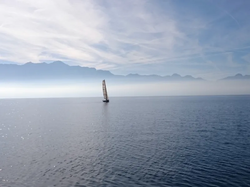 Vela sul lago di Ginevra