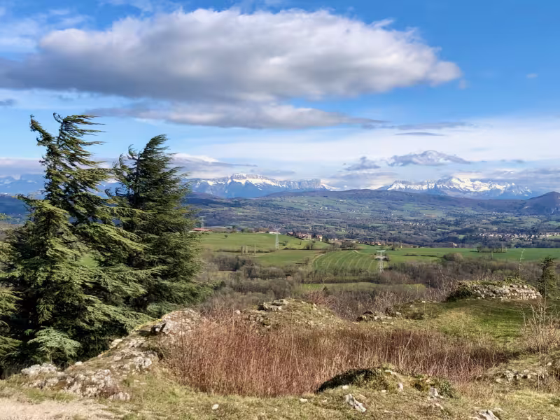 Vista sulle Alpi da Chaumont