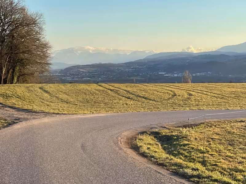 Vista sulle Alpi dall'Albannais