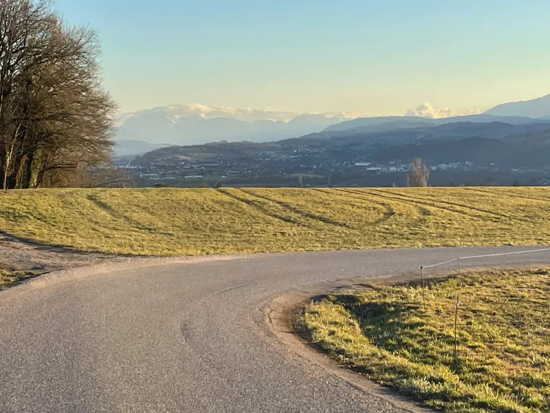 Vista sulle Alpi dall'Albannais