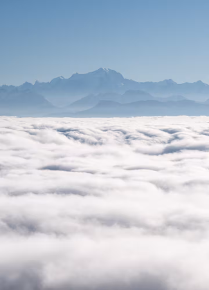 Mont-Blanc vue du Grand-Colombier
