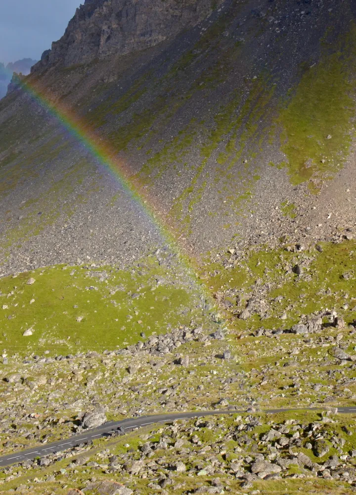 L'arcobaleno sulle Granges du Galibier