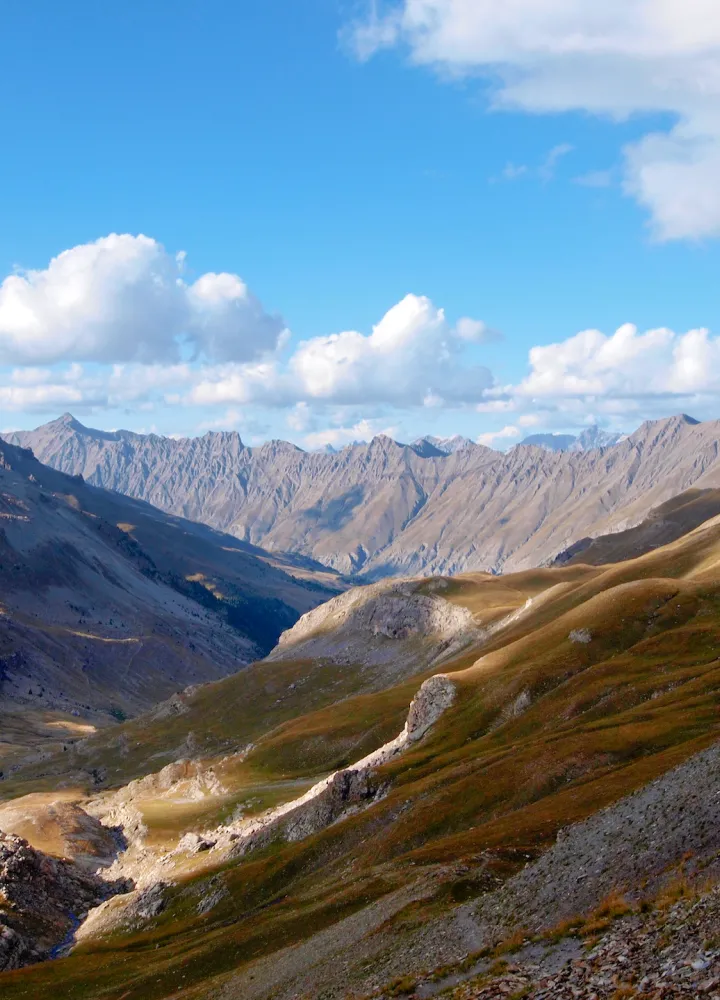 Le cime del Parco del Mercantour dal Col de la Bonette