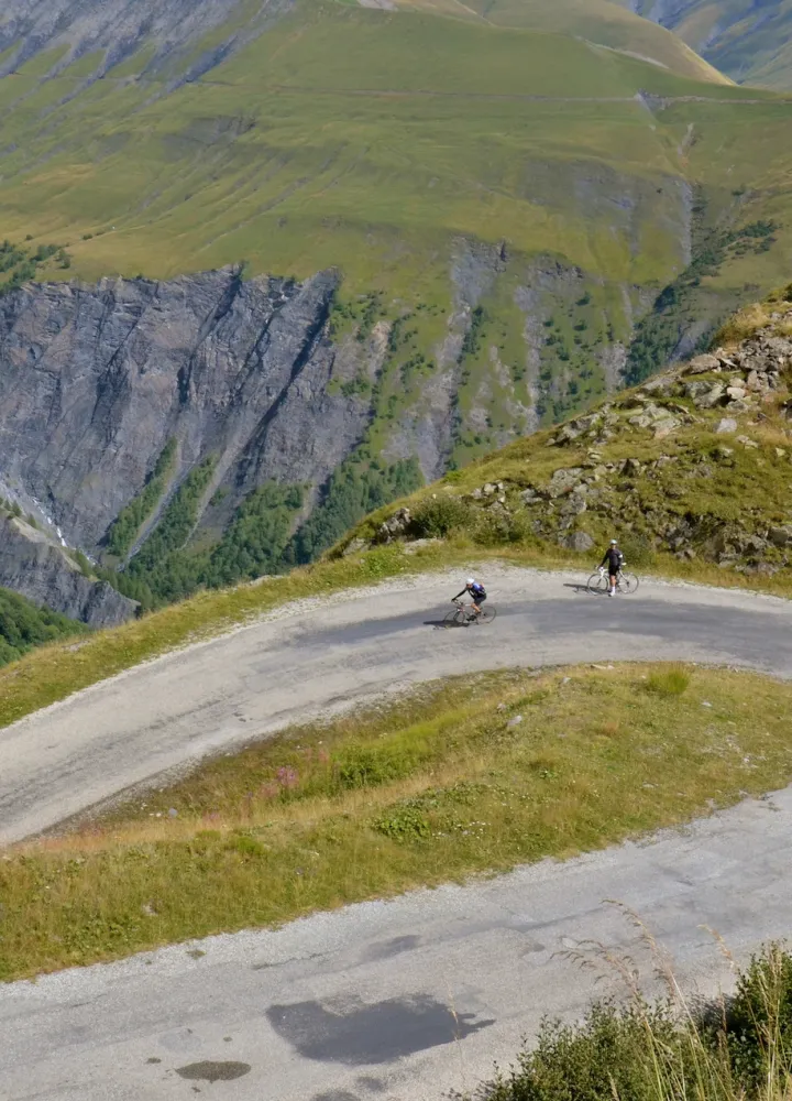 Sul Col de Sarenne tra l'Alpe d'Huez e La Grave