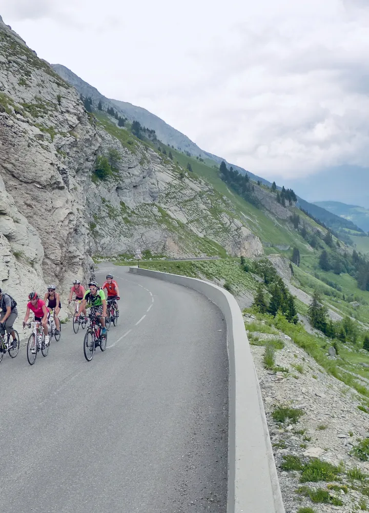 Rampa finale ripida sul lato nord della Colombière