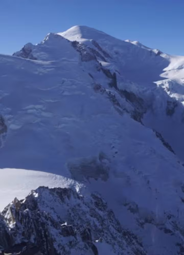 Il Monte Bianco e l'Aiguille du Midi