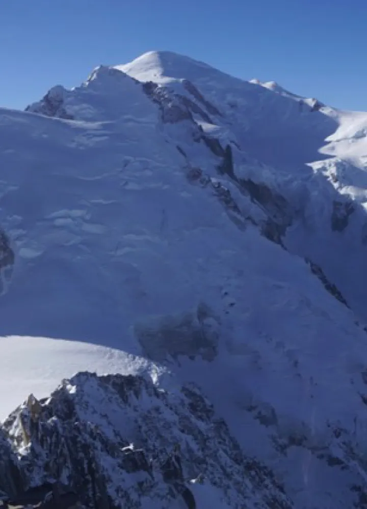 Il Monte Bianco e l'Aiguille du Midi