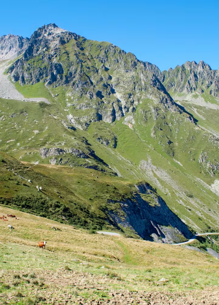 Il versante sud-ovest del Col de la Madeleine