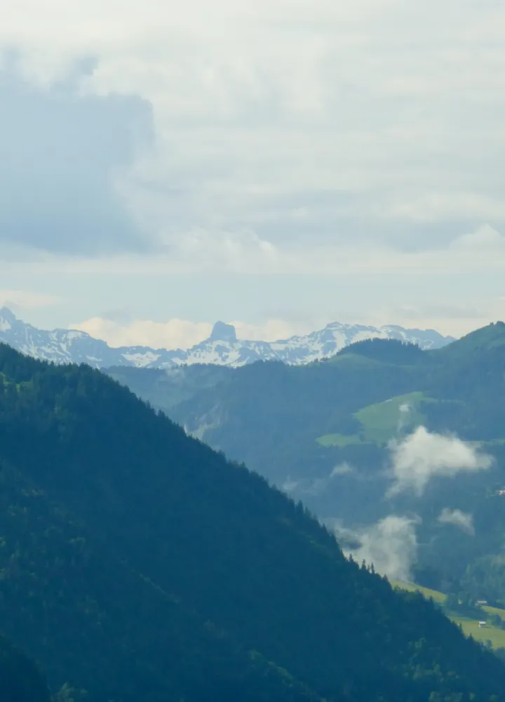 Vista sulla Pierra Menta dal Col des Saisies