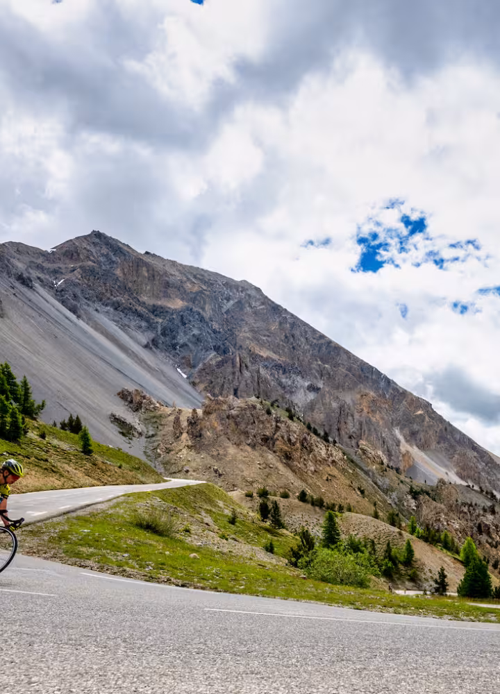 Discesa del versante sud del Col d'Izoard