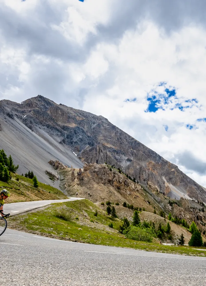 Discesa del versante sud del Col d'Izoard