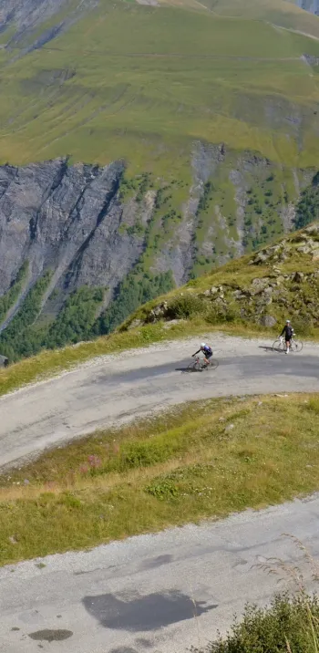 Sul Col de Sarenne tra l'Alpe d'Huez e La Grave