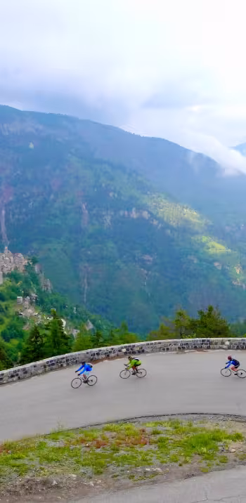 Versante sud-est del Col de la Couillole