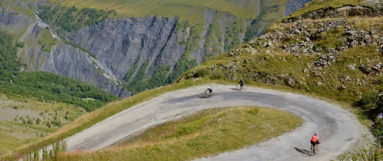 Sul Col de Sarenne tra l'Alpe d'Huez e La Grave