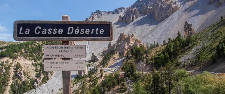 La Casse Déserte, un'illustrazione dell'opera di erosione