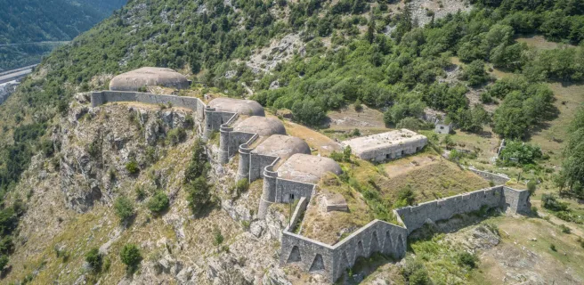 L'ensemble du fort vu d'en-haut