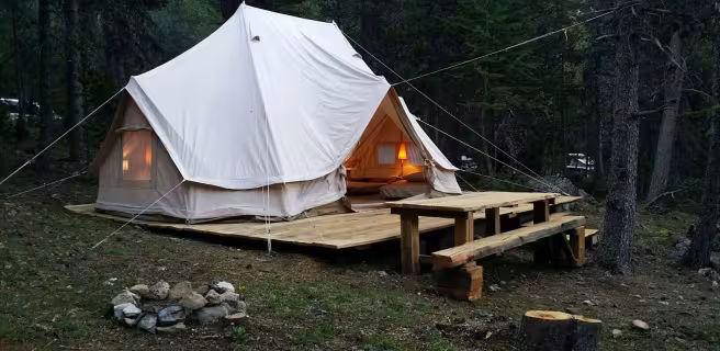 "Glamping " au camping de l'Izoard