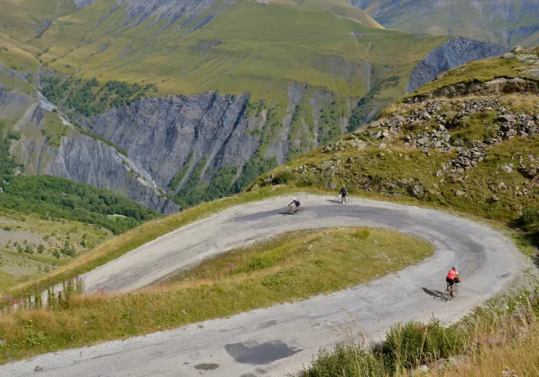 Sul Col de Sarenne tra l'Alpe d'Huez e La Grave