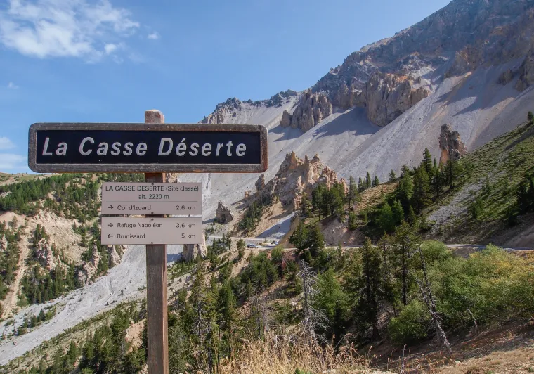 La Casse Déserte, un'illustrazione dell'opera di erosione
