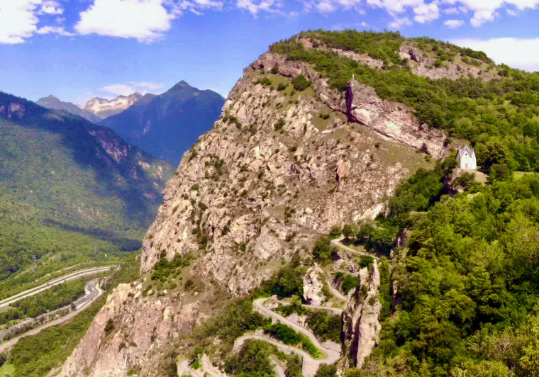 I tornanti di Montvernier nella discesa dal Col de Chaussy