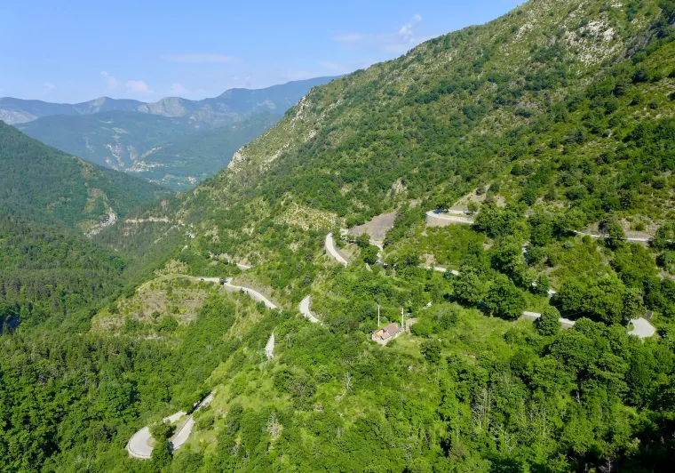 Versante nord del Col de Turini