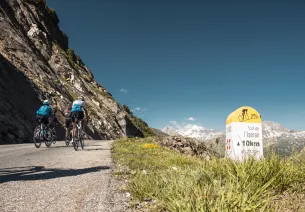 in bicicletta sul Col d'Iseran