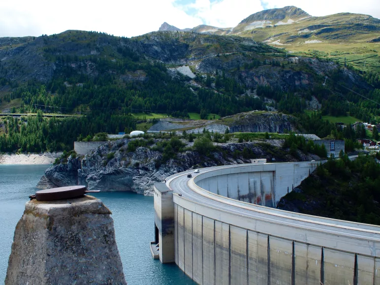 La diga del Tigne e il Lac du Chevril
