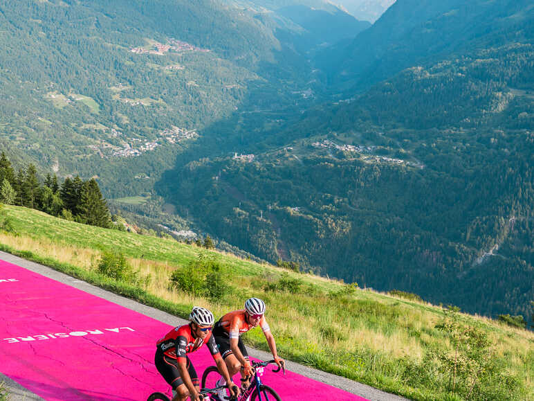 montée cyclo de la Rosière