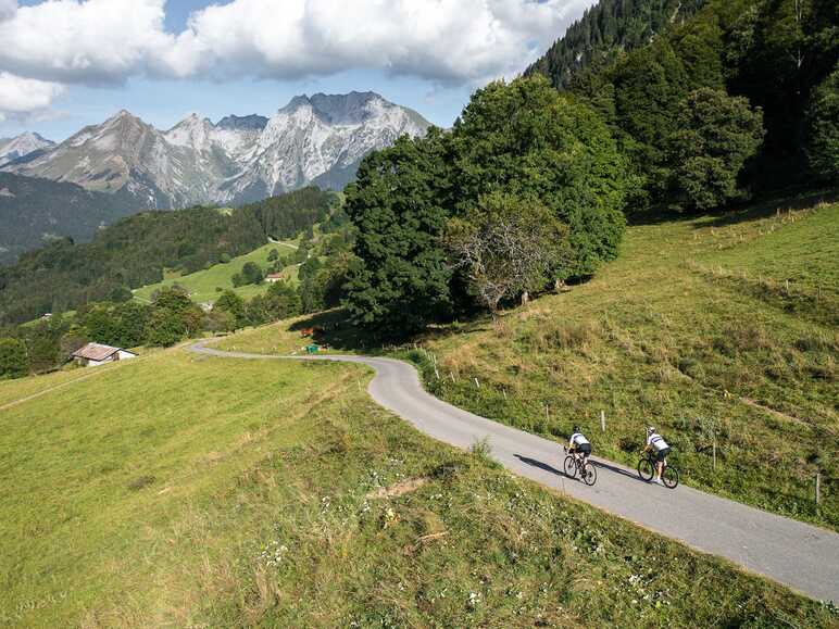 In bicicletta a Thônes Cœur des Vallées